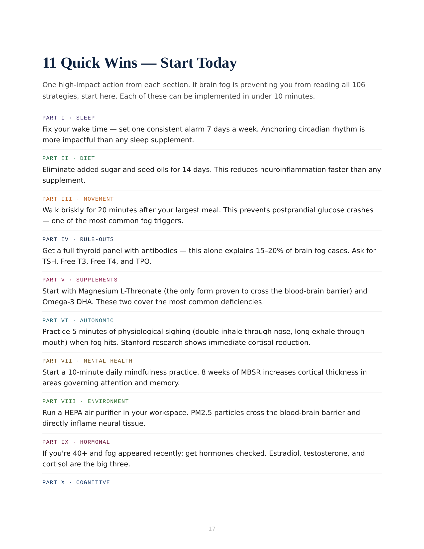 The Brain Fog Investigation Bundle